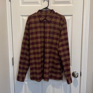 XL Lululemon Masons Peak Flannel (Red and Brown)